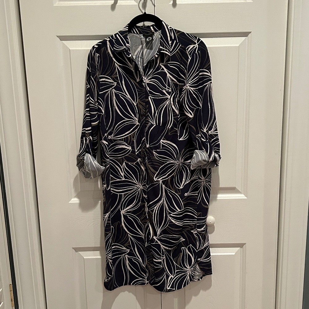 Ann Taylor button up shirt dress